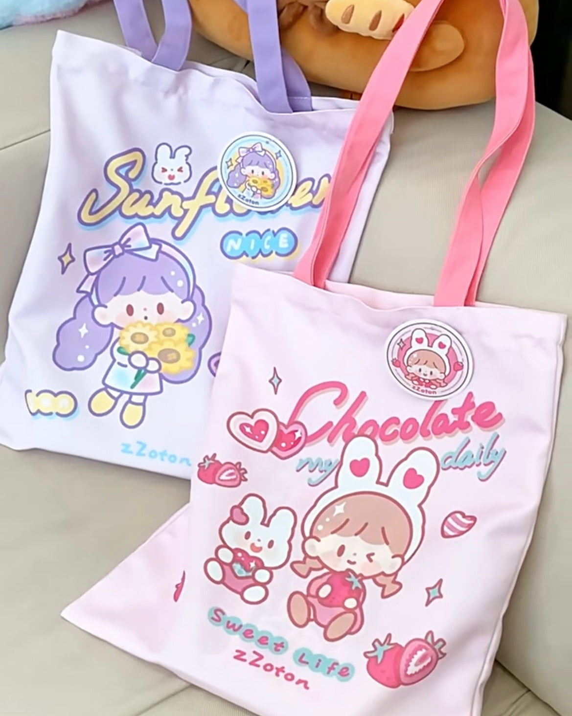 Molinta cute andsweet shoulder canvas bag
