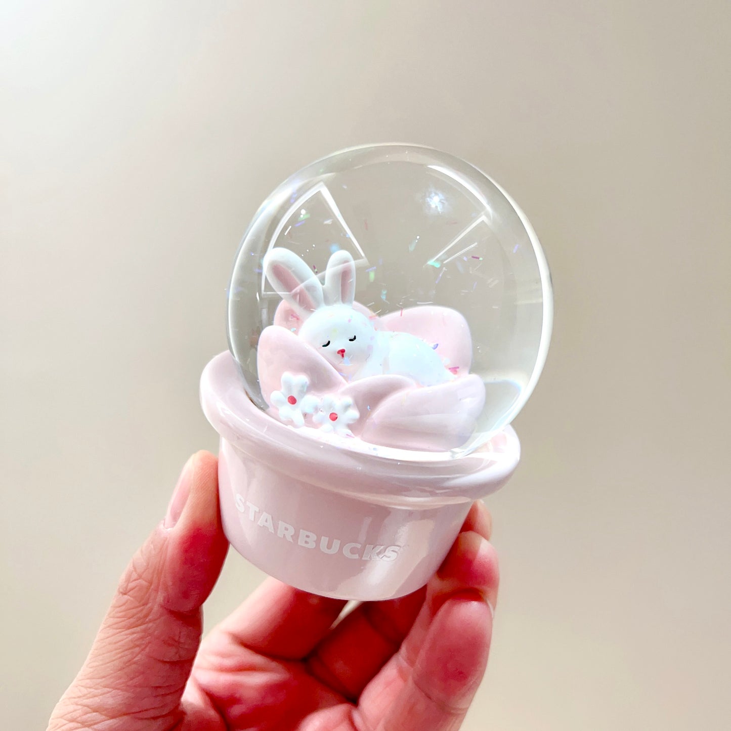 Starbucks China 2023 Sakura Rabbit Season Theme 89ml crystal ball ceramic mug with decoration set