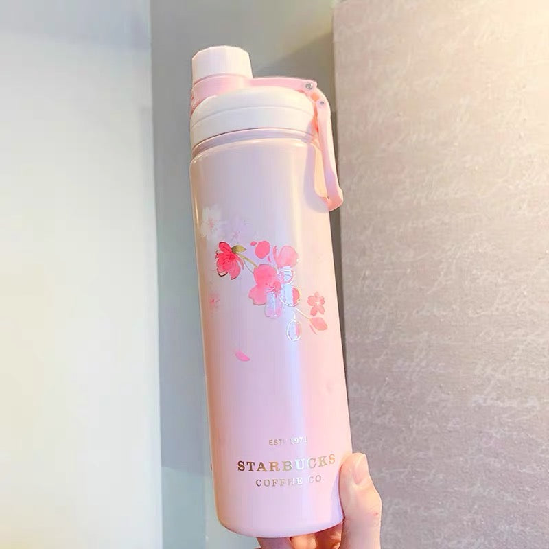 Starbucks China 2022 Sakura Season 620ml pink sakura stainless steel cup