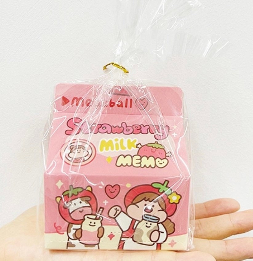 Meatball milk carton series memo pad
